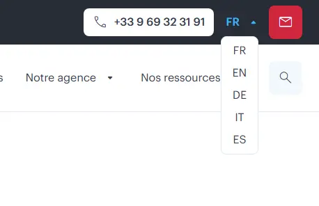 Site disponible en 5 langues