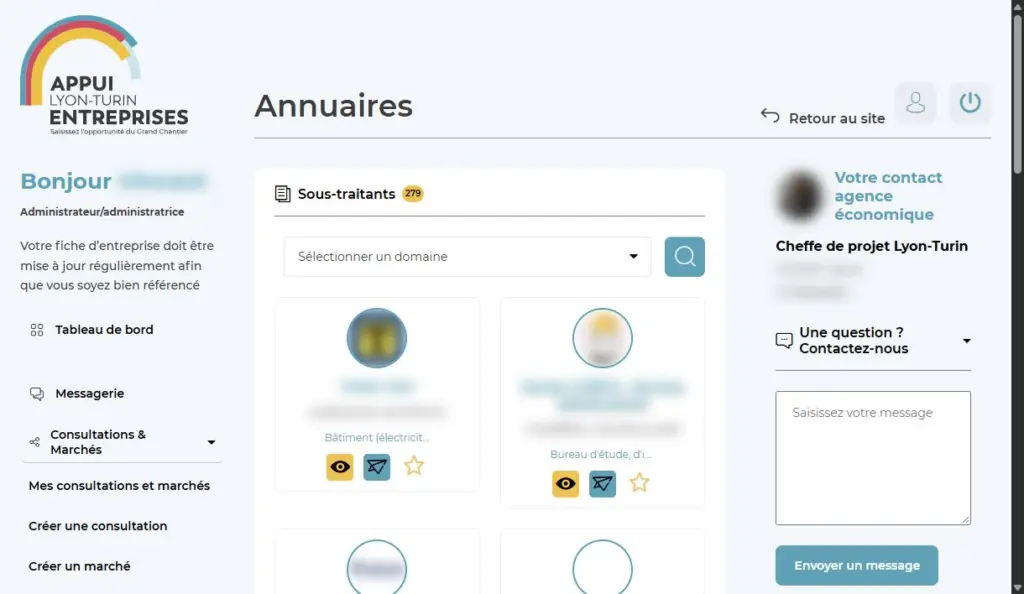 Annuaire des sous-traitants