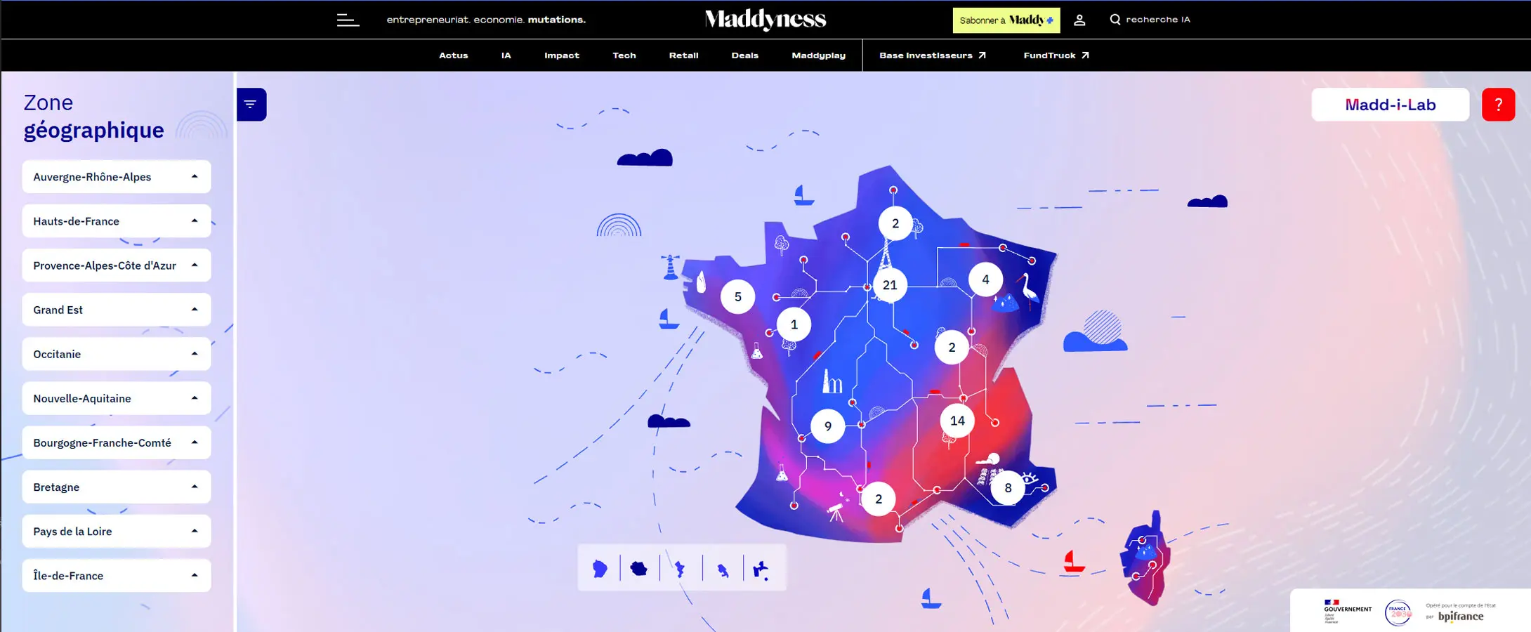 Aperçu du site Maddyness