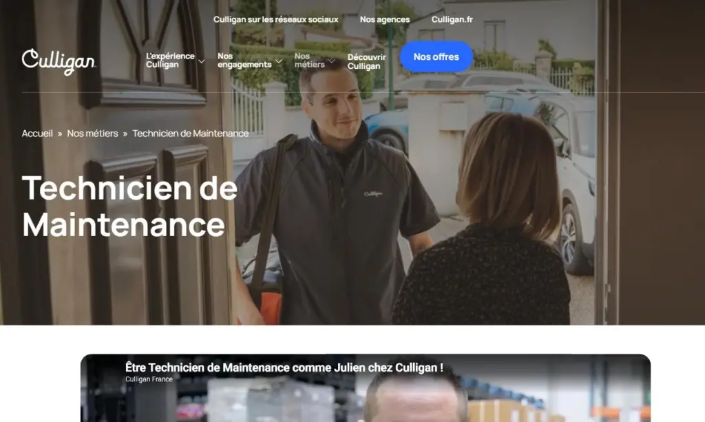 Fiches métiers avec vidéo