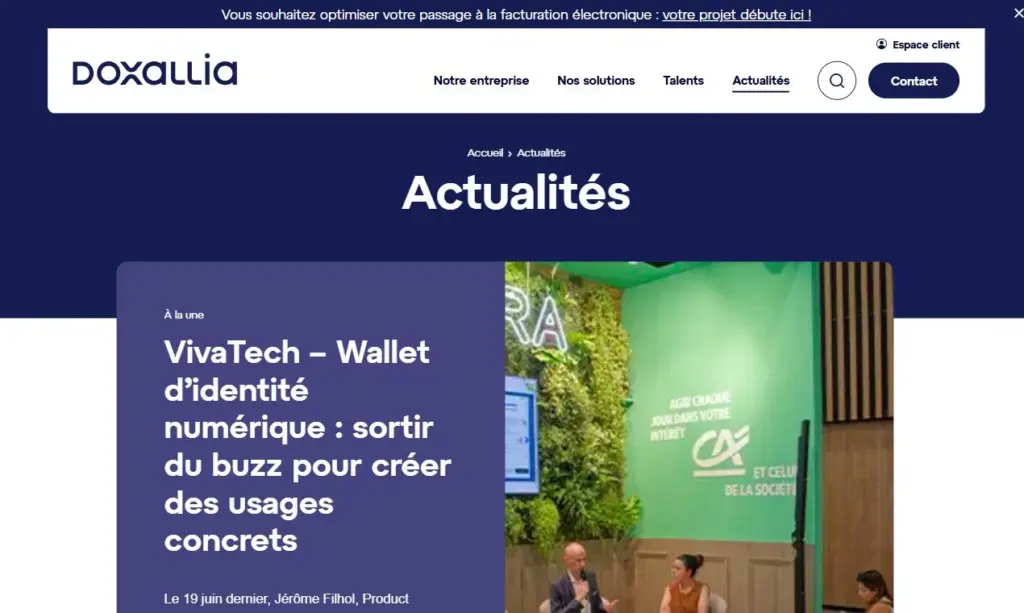 Hub d'actualités