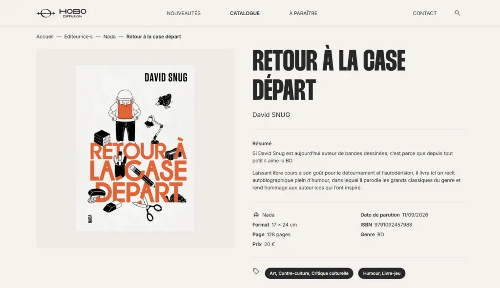 Page produit