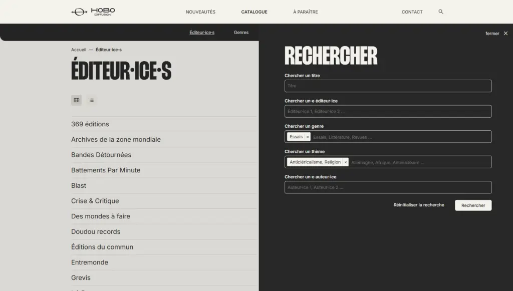 Recherche avancée