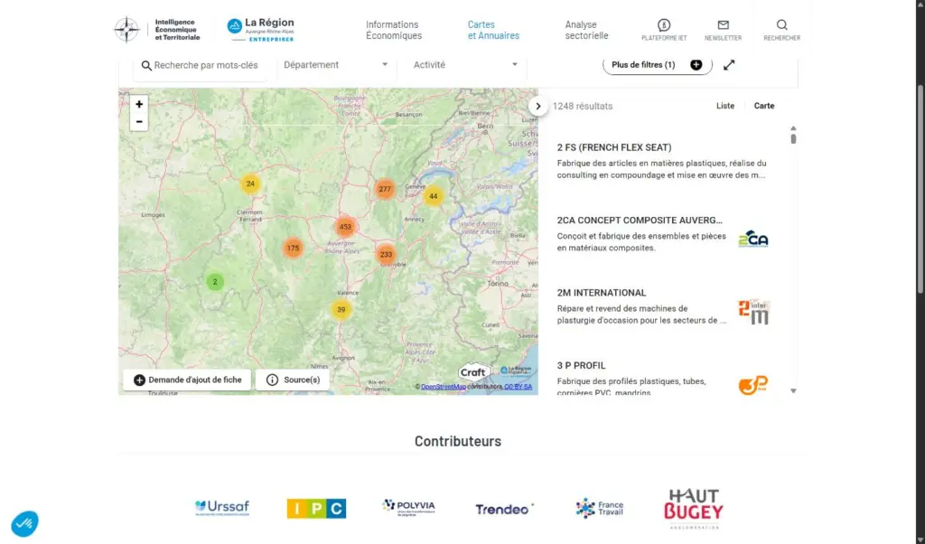 Cartes interactives